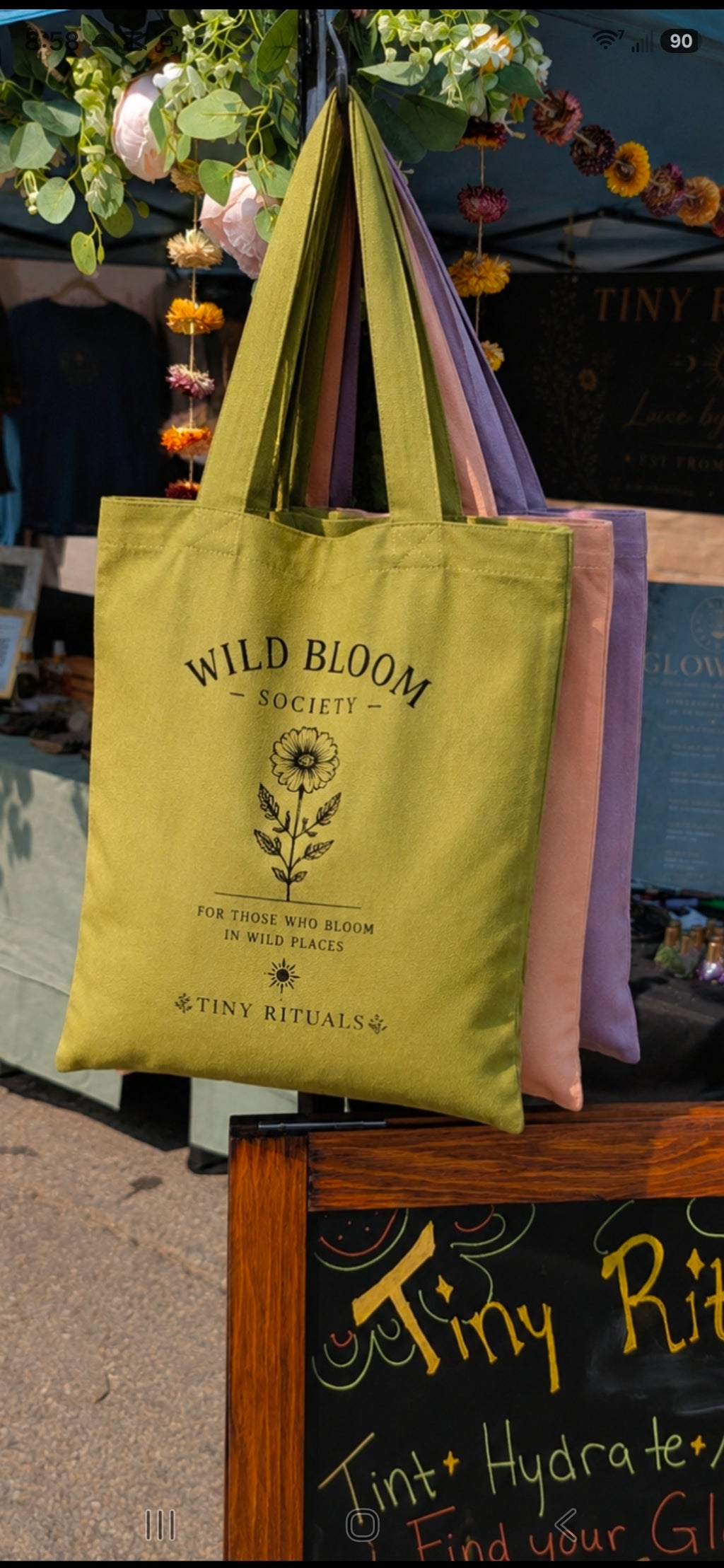 Wild Bloom Society Totes