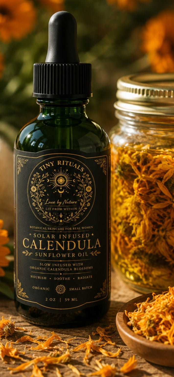 Organic Calendula Infused Sunflower Oil