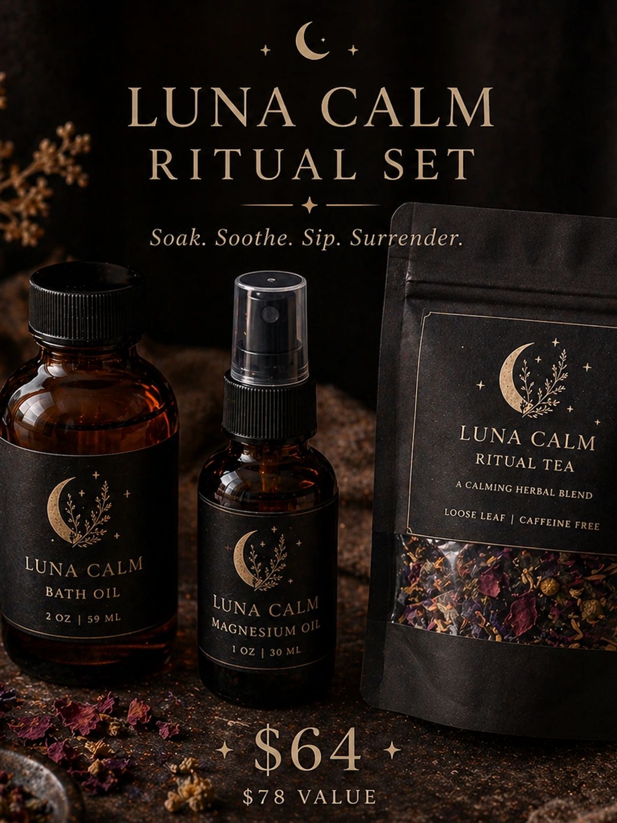 Luna Calm Evening Ritual Set