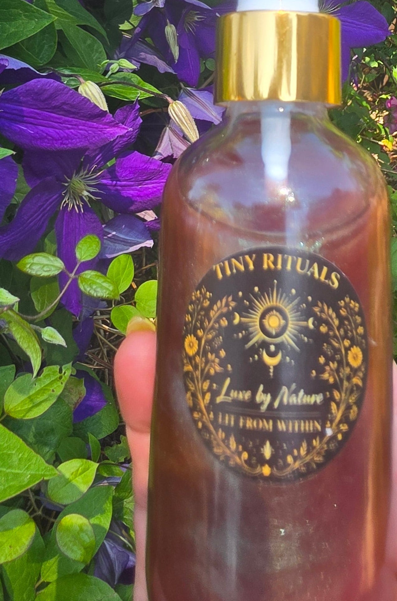 Rose Hydrosol Shimmer Elixer w/ Collagen Peptides & Hyurlonic Acid